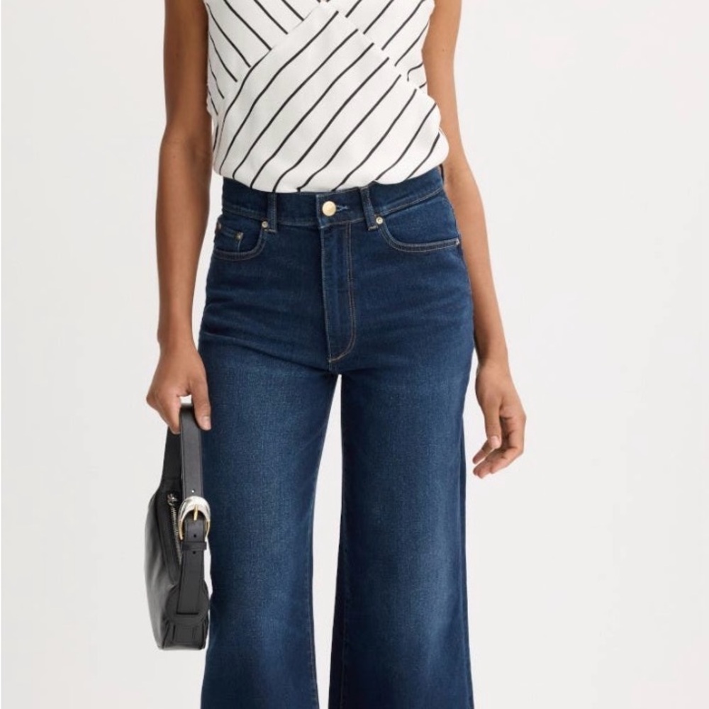 Like New DL1961 Women’s Hepburn Crop Wide-Leg Jeans